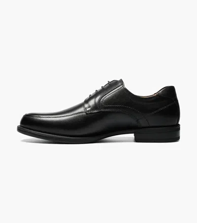 Florsheim Midtown 12136-001 Oxford Mens Black Moc Toe Dress Shoes Rhs4855