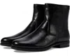Florsheim Midtown Boots Men's Black Leather Plain Toe Slip-on Bootie Rhs4791 In Black