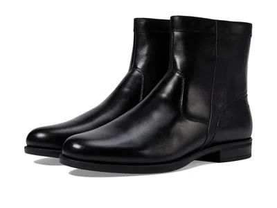 Florsheim Midtown Plain Toe Zipper Boots In Black