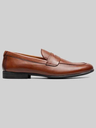 Florsheim Modena Moc Toe Penny Loafers Cognac - Size: 7 1/2 D-width In Brown