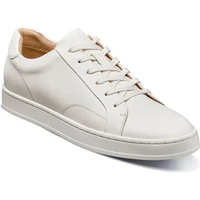 Florsheim Monopoli Lace To Toe Sneakers In White