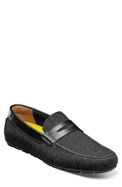 Florsheim Motor Knit Driving Loafer In Black
