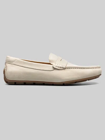 Florsheim Motor Moc Toe Penny Drivers In Neutral