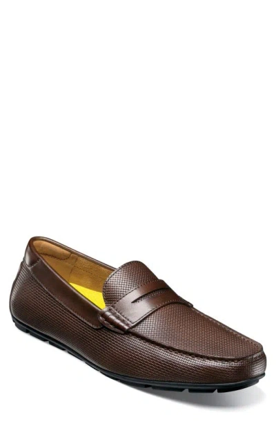 Florsheim Motor Moc Toe Penny Driving Loafer In Brown