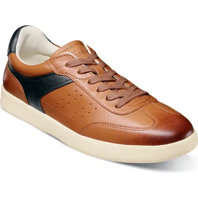 FLORSHEIM FLORSHEIM PACE T-TOE LOW TOP LEATHER SNEAKER