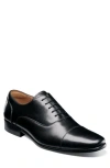 Florsheim Postino Cap Toe Oxford In Black Smooth