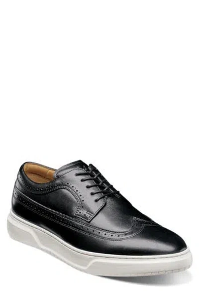 Florsheim Premier Wingtip Leather Sneaker In Black