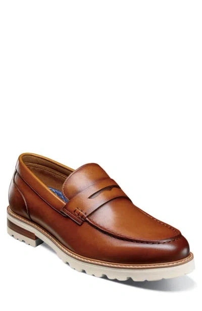 Florsheim Renegade Penny Loafer In Cognac Multi