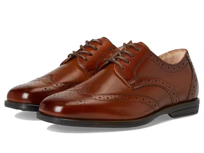 Florsheim Reveal Wingtip Jr. (toddler/little Kid/big Kid) Boys Shoes Cognac : 6 Big Kid M, Leather In Brown