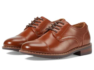 Florsheim Rucci Jr. Cap Toe Oxford (toddler/little Kid/big Kid) Boys Shoes Cognac : 13 Little Kid M, Synthetic In Brown
