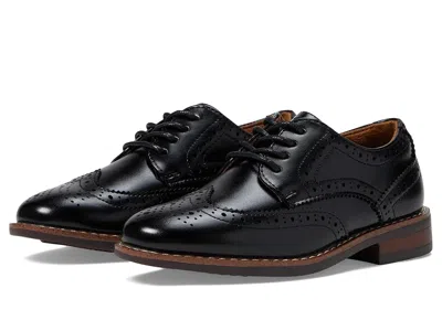 Florsheim Rucci Jr. Wing Tip Oxford (toddler/little Kid/big Kid) Boys Shoes Black : 5.5 Big Kid M, Faux Leathe
