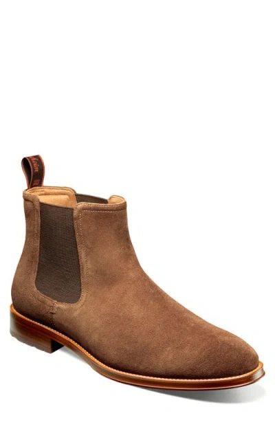 Florsheim Rucci Lug Plain Toe Chelsea Boot In Brown