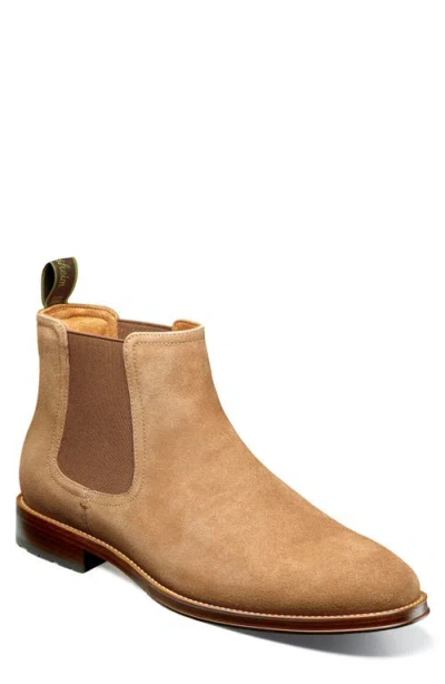 Florsheim Rucci Lug Plain Toe Chelsea Boot In Brown