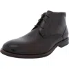 Florsheim Rucci Mens Leather Block Heel Chukka Boots In Black