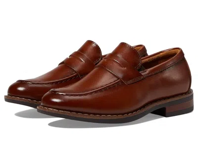 Florsheim Rucci Penny Loafer Jr. (toddler/little Kid/big Kid) Boys Shoes Cognac : 6.5 Big Kid M, Synthetic In Brown