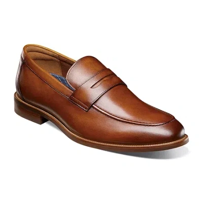Florsheim Rucci Penny Mens Moc Closed Toe Loafers In Brown