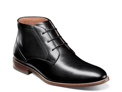 Florsheim Rucci Plain Toe Chukka Boot In Black