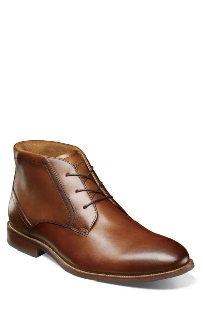 Florsheim Rucci Plain Toe Chukka Boot In Brown