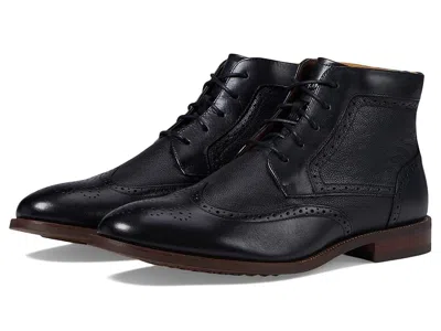 Florsheim Rucci Wingtip Lace Boots In Black