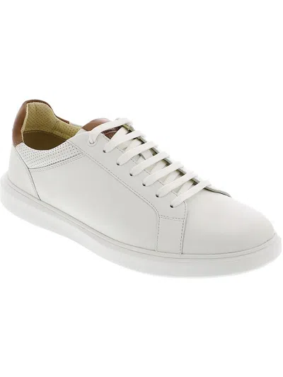 Florsheim Social Ltt Mens Leather Lace-up Oxfords In White