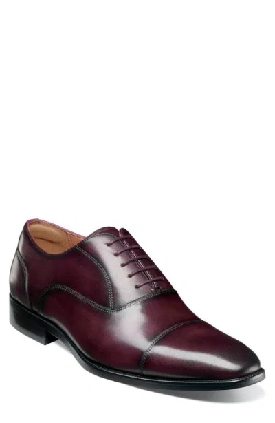 Florsheim Sorrento Lux Cap Toe Oxford In Burgundy