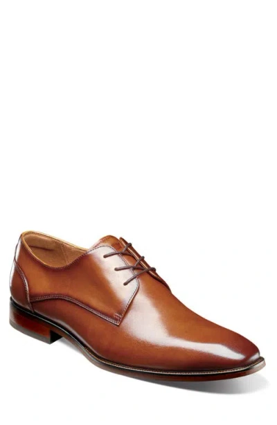Florsheim Sorrento Lux Plain Toe Derby In Brown