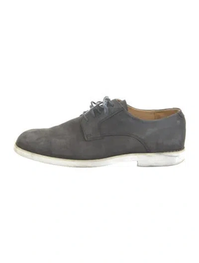 Pre-owned Florsheim Suede Derby Shoes In Gray