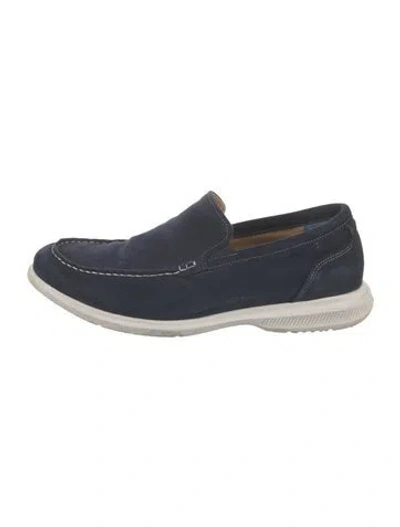 Pre-owned Florsheim Suede Sneakers In Blue