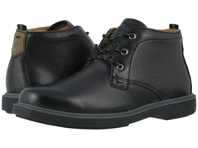 Florsheim Supacush Chukka, Jr. (toddler/little Kid/big Kid) Boy's Shoes Black Milled : 4.5 Big Kid M, Leather