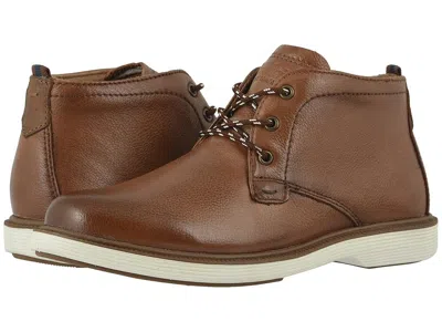 Florsheim Supacush Chukka, Jr. (toddler/little Kid/big Kid) Boy's Shoes Cognac Milled : 10 Toddler M, Leather In Brown