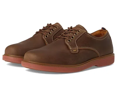 Florsheim Supacush Plain Toe Ox, Jr. (toddler/little Kid/big Kid) Boy's Shoes Brown Crazy Horse/brick Sole : 7