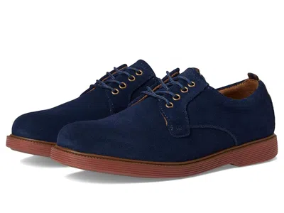 Florsheim Supacush Plain Toe Ox, Jr. (toddler/little Kid/big Kid) Boy's Shoes Navy Suede/brick Sole : 7 Big Ki In Blue