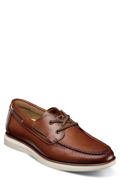 Florsheim Tropics Boat Shoe In Cognac