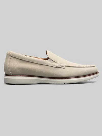 Florsheim Tropics Venetian Moc Toe Loafers In White