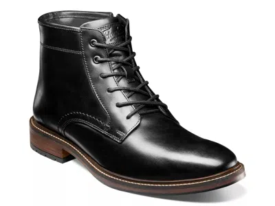 Florsheim Wide Width Forge Plain Toe Boot In Black