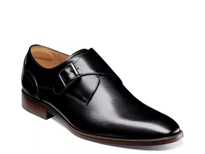 Florsheim Wide Width Sorrento Monk Strap Slipon In Black