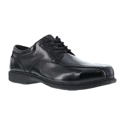 Florsheim Work Fs2000 Mens Round Closed Toe Work Shoes In Black