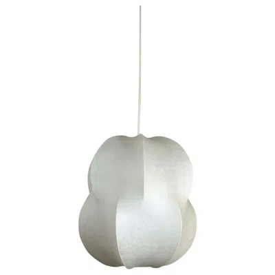 Pre-owned Flos 1960 Cocoon Italian Space Age Design Chandelier Ceiling Lamp In Transparent