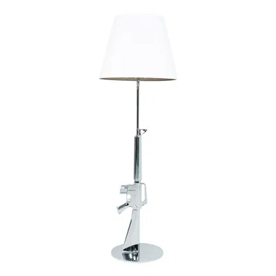 Pre-owned Flos 2023 Lounge Gun Floor Lamp In Chrome By Philippe Starck For  Made In Italy In Transparent