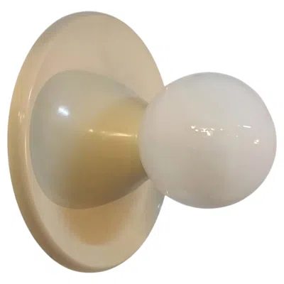 Pre-owned Flos Achille & Pier Giacomo Castiglioni For  Wall Lamp "light Ball," Ital In Brown