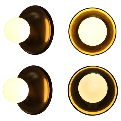 Pre-owned Flos Achille & Pier Giacomo Castiglioni, Light Ball, Four Wall Lights, , 1960s In Beige