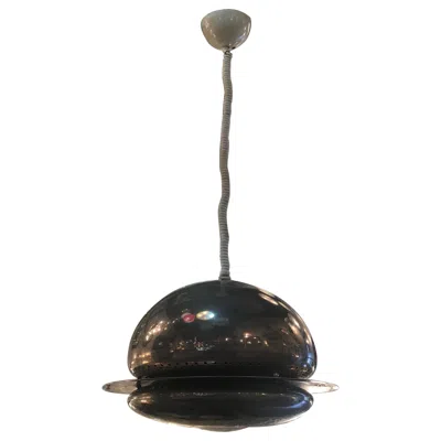 Pre-owned Flos Afra And Tobia Scarpa "" Metal Crome Glass 1960 Italy In Gold