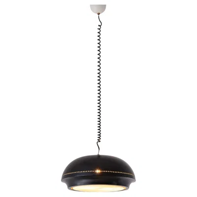 Pre-owned Flos Afra And Tobia Scarpa Pendant Lamp In Black Lacquered Metal