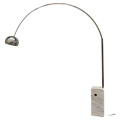 Pre-owned Flos Arco Model Lamp, A&pg Castiglioni For  1962 In Transparent