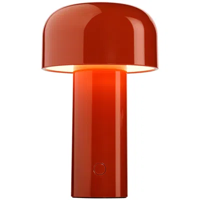 Pre-owned Flos Bellhop Burnt Orange Portable Rechargeable Wireless Desk & Table Lamp For