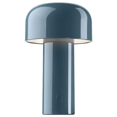 Pre-owned Flos Bellhop Grey Blue Portable Rechargeable Wireless Desk Or Table Lamp For  In Gray