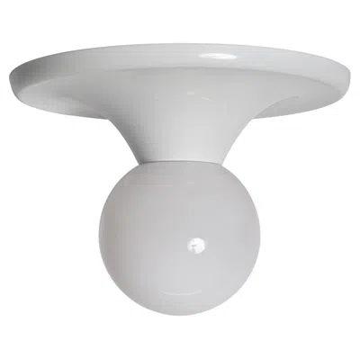 Pre-owned Flos Castiglioni Metal "light Ball" Italian Sconce For Arteluce And , 1960s In Transparent
