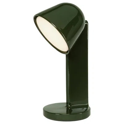 Pre-owned Flos Céramique Down Table Lamp In Moss Green