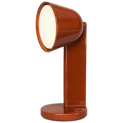 Pre-owned Flos Céramique Table Lamp By Ronan Bouroullec In Rust Red, Italy In Brown