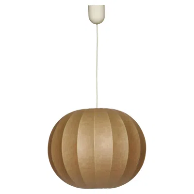 Pre-owned Flos Cocoon Suspension Light For , Attributed Italy Circa 1960s In Brown